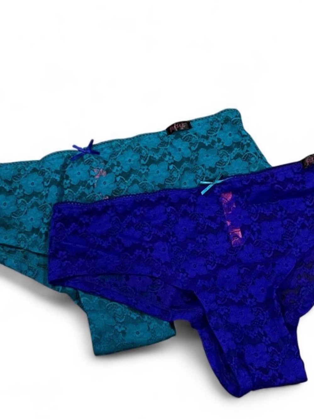 Betsey Johnson 2010’s LaceTeal & Royal Blue Bikini Panties